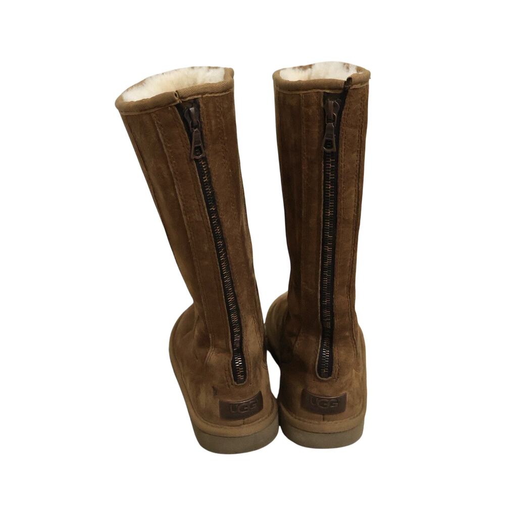 UGG Knightsbridge Sheepskin Lined Leather Suede Tall Winter Boots 5119 7 Y2K